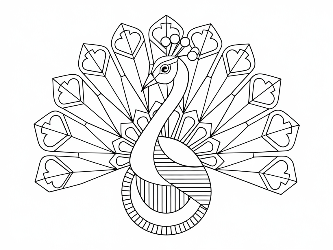 Add Vibrancy to This Stunning Peacock Design