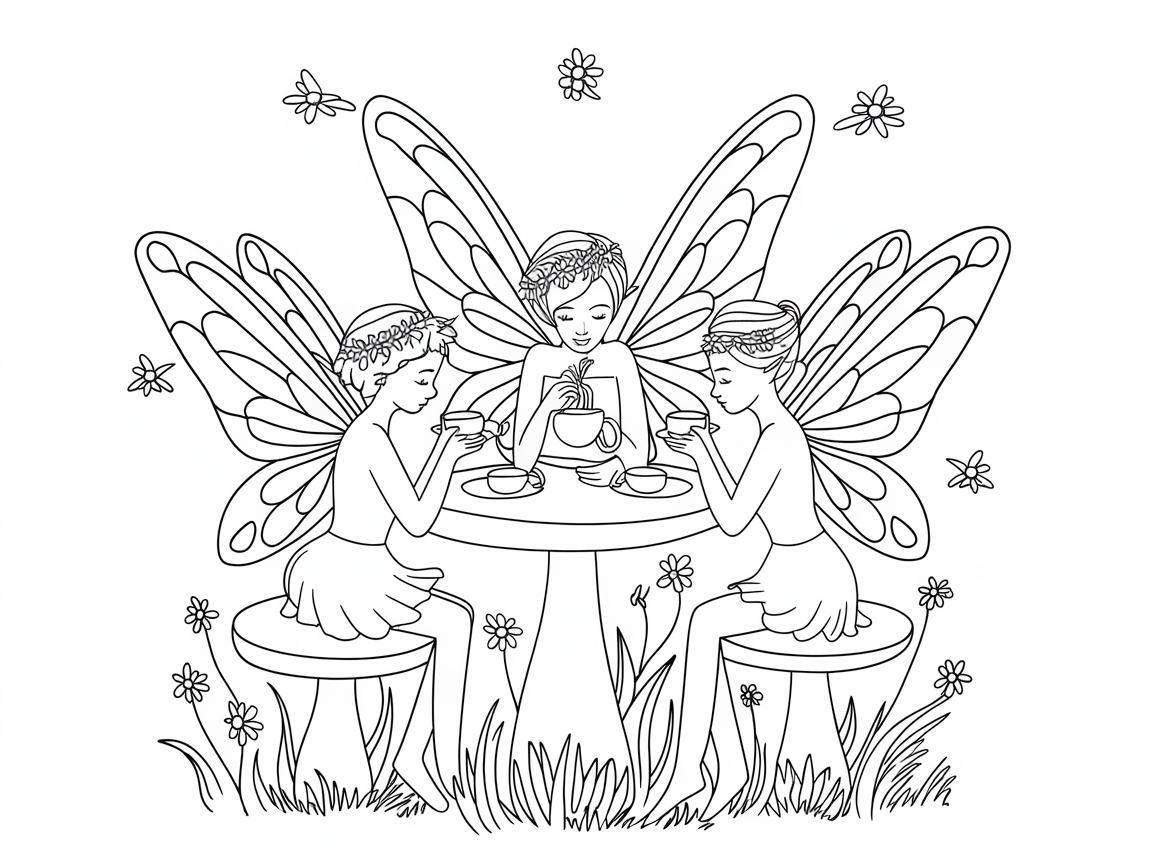 Relax with These Charming Tea Party Fairies