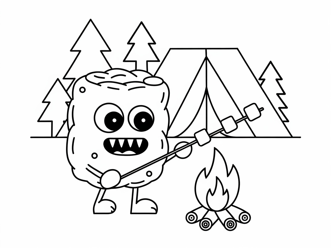 Toast Marshmallows with This Campfire Monster